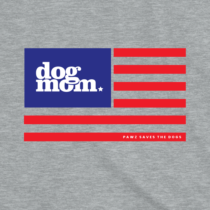 Dog Mom Flag (Adult Short Sleeve T-Shirt)